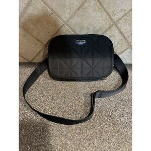 Twelvelittle Crossbody Diaper Bag Black Quilted With Debatable Pouch